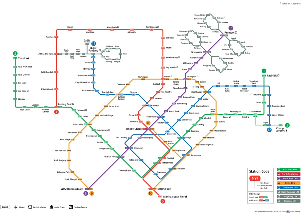 Singapore MRT Map